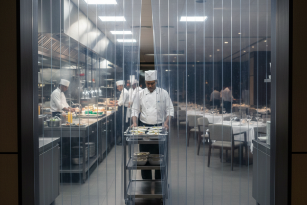 PVC Strip Curtains for Hotels and Restaurants