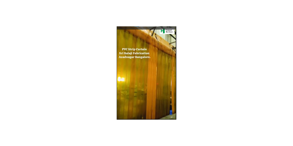 PVC Strip Curtain Installation at Sri Balaji Fabrication, Bangalore