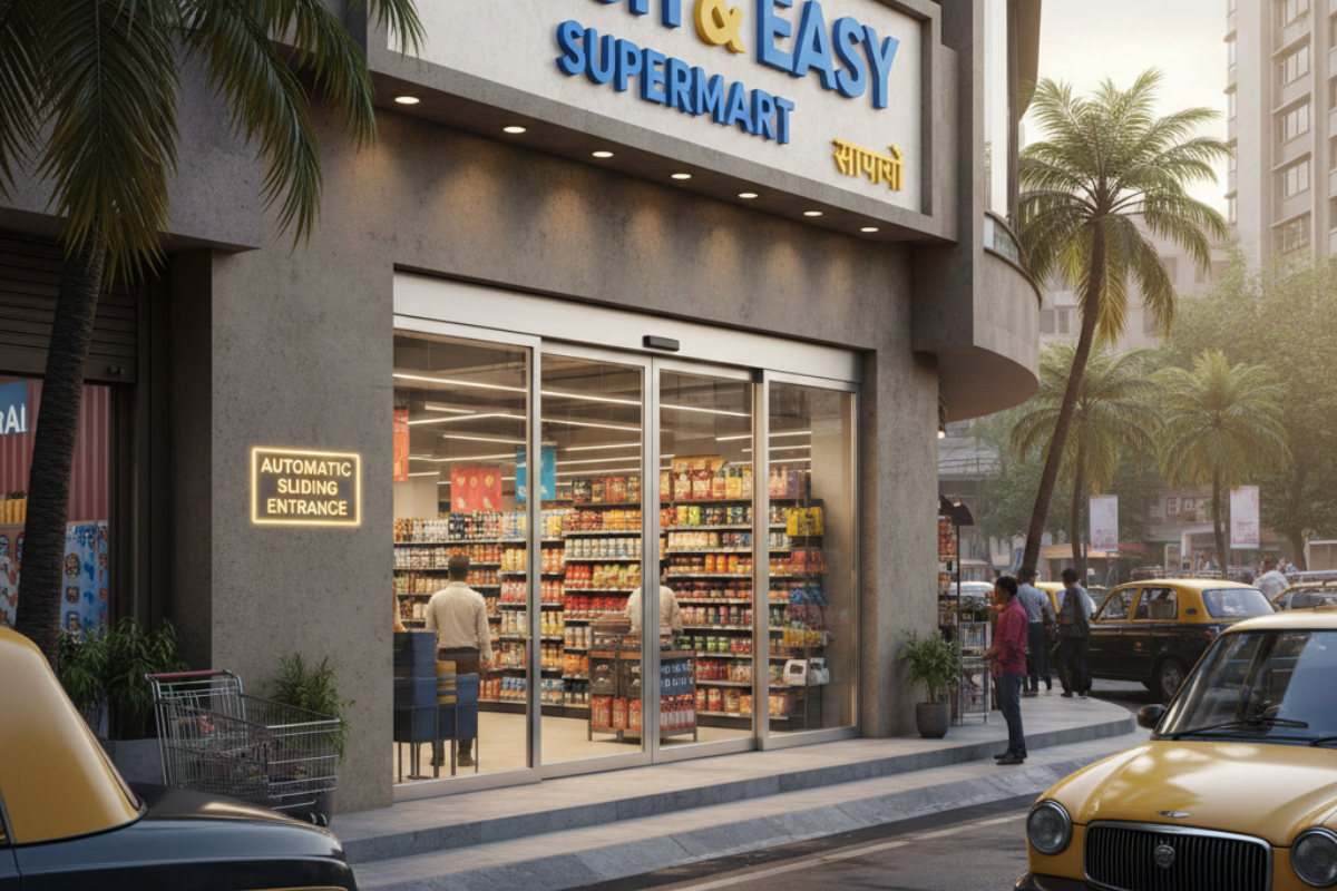 Automatic Sliding Doors for Supermarkets in Mumbai