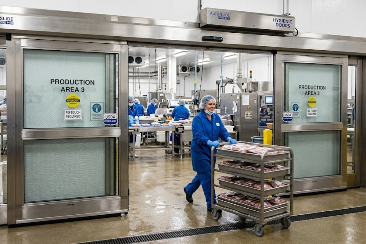 Automatic Sliding Doors for Food Processing Industry in Bommasandra