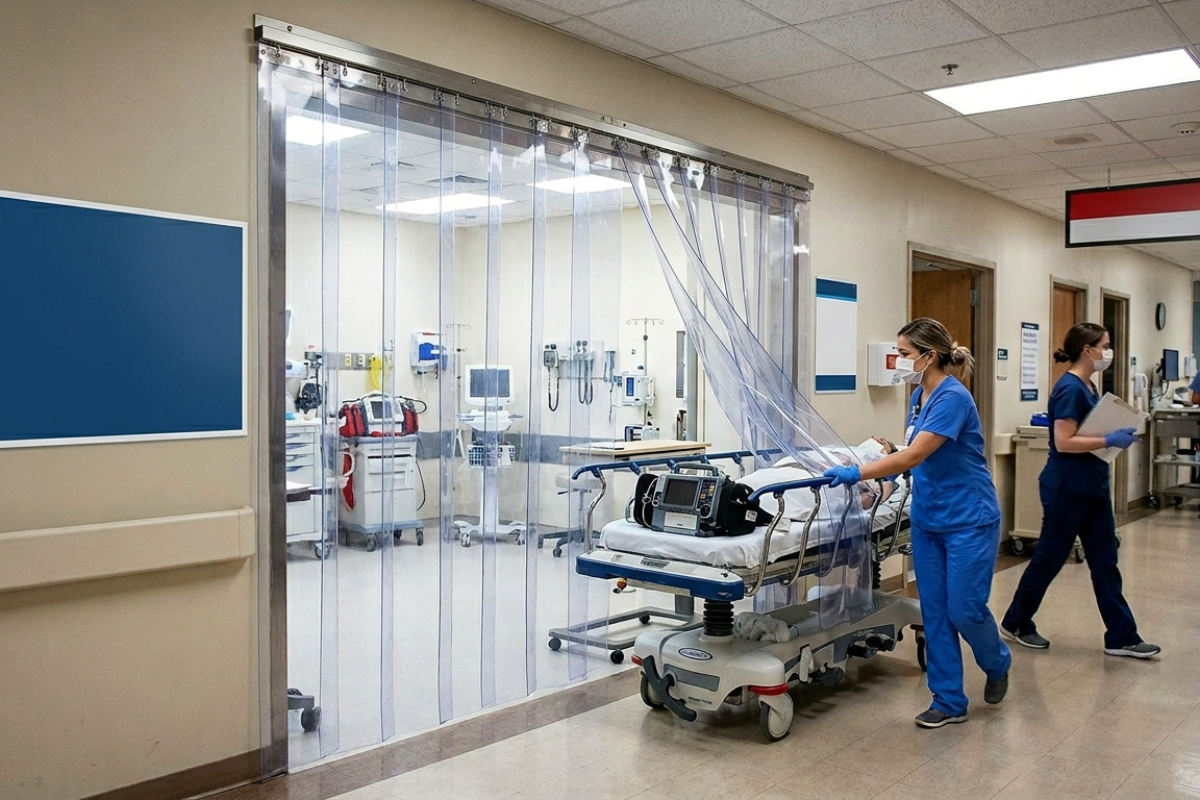 PVC Strip Curtains for Healthcare Industry in Hoskote