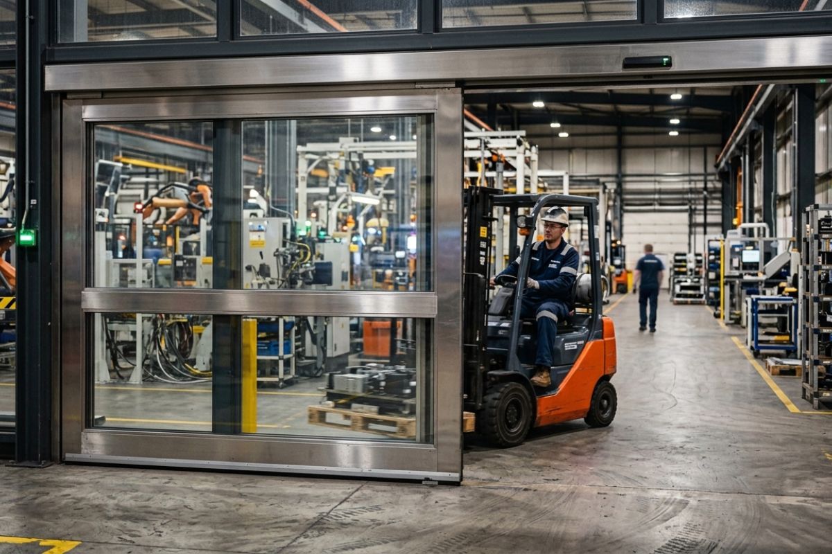 Automatic Sliding Doors for Manufacturing Units in Harohalli