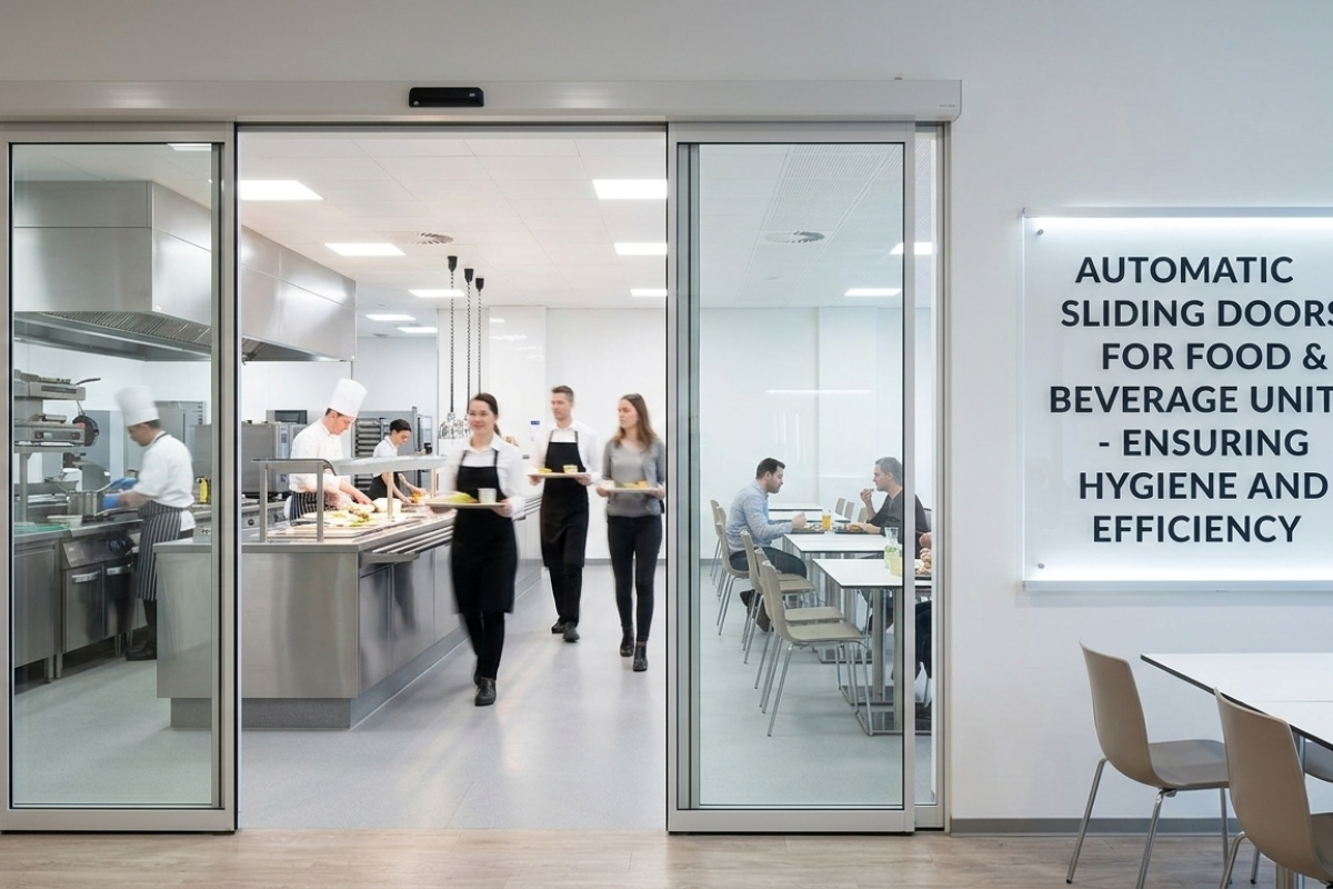 Automatic Sliding Doors for Food  Beverage Units in Bangalore