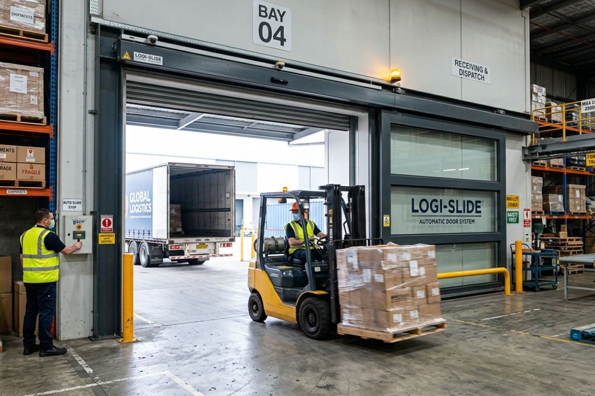 Automatic Sliding Doors for Logistics  Warehousing in Kumbalgodu