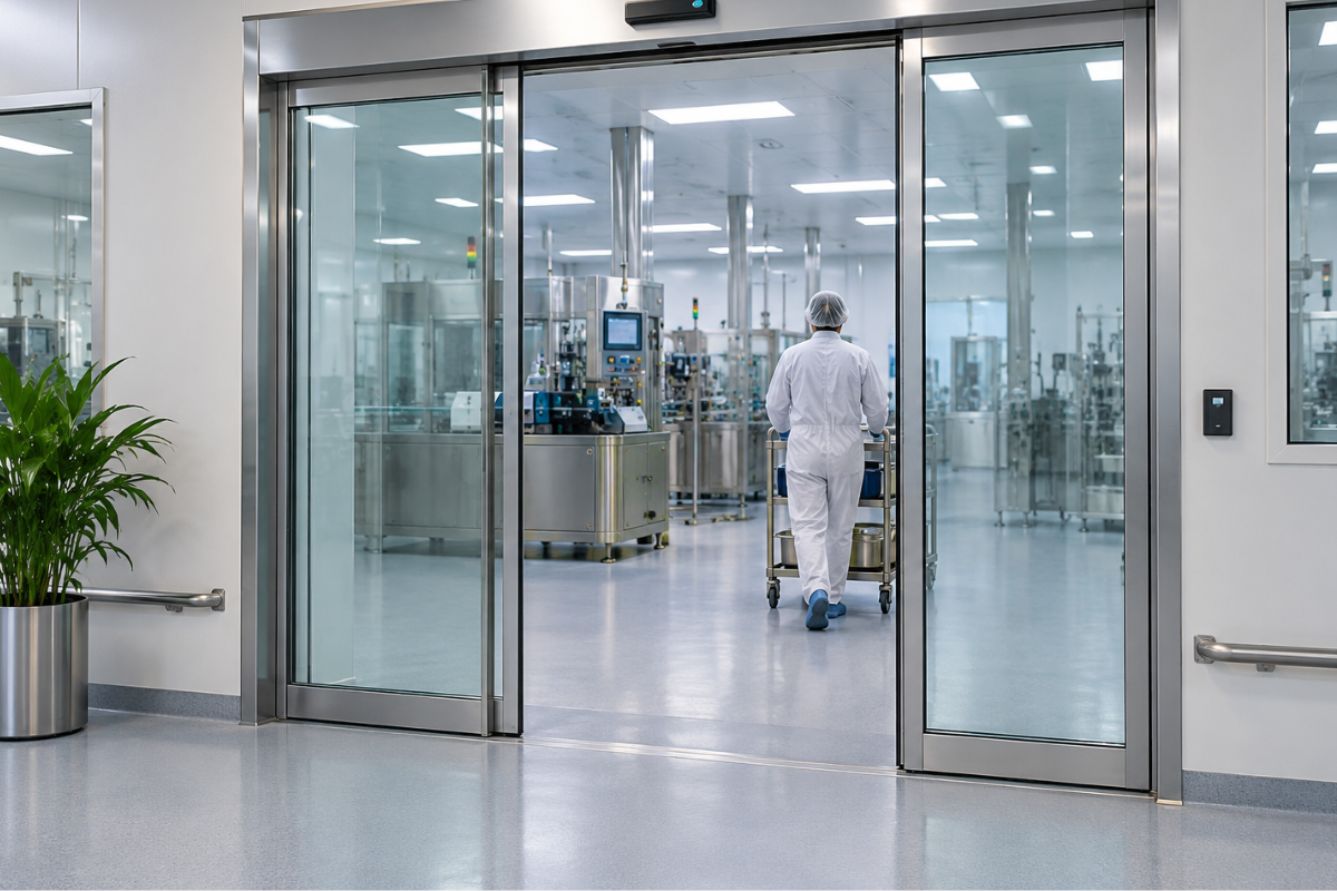 Automatic Sliding Doors for Pharmaceutical Industry in Bidadi