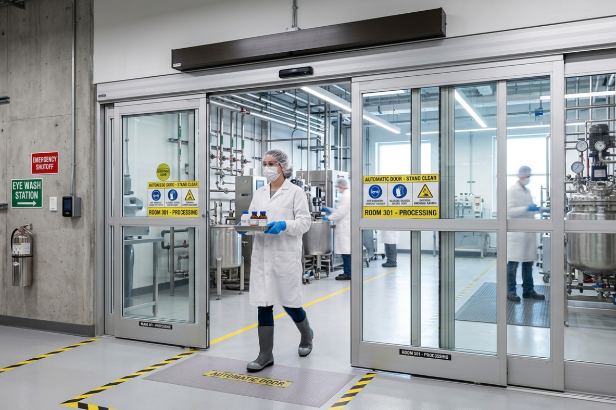 Automatic Sliding Doors for Chemical Industry in Hoskote