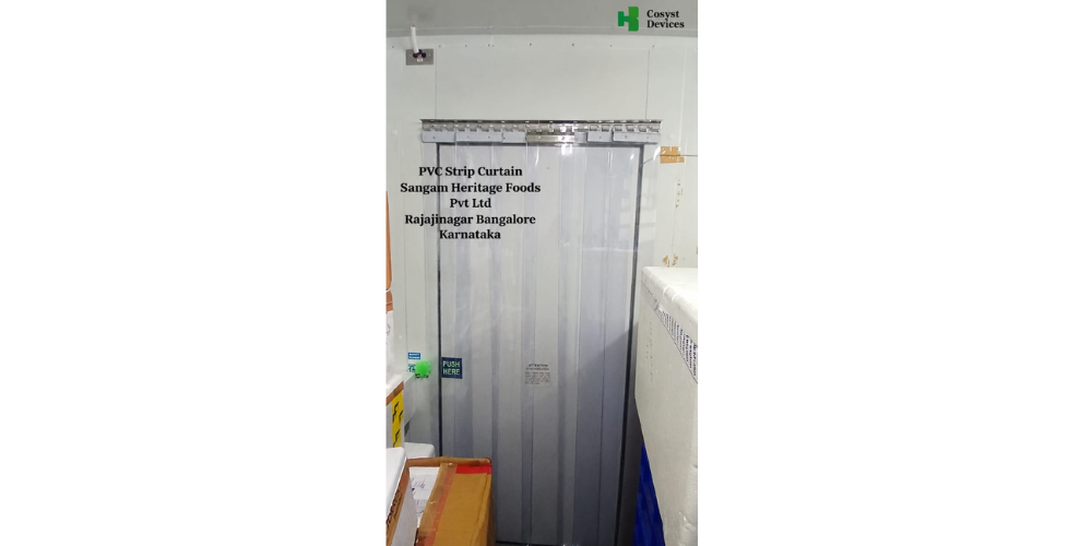 PVC Strip Curtain Installation at Sangam Heritage Foods Pvt. Ltd., Bangalore