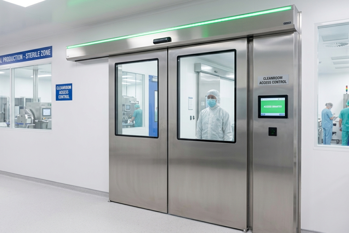 Automatic Sliding Doors for Pharmaceutical Industry in Peenya  Cosyst