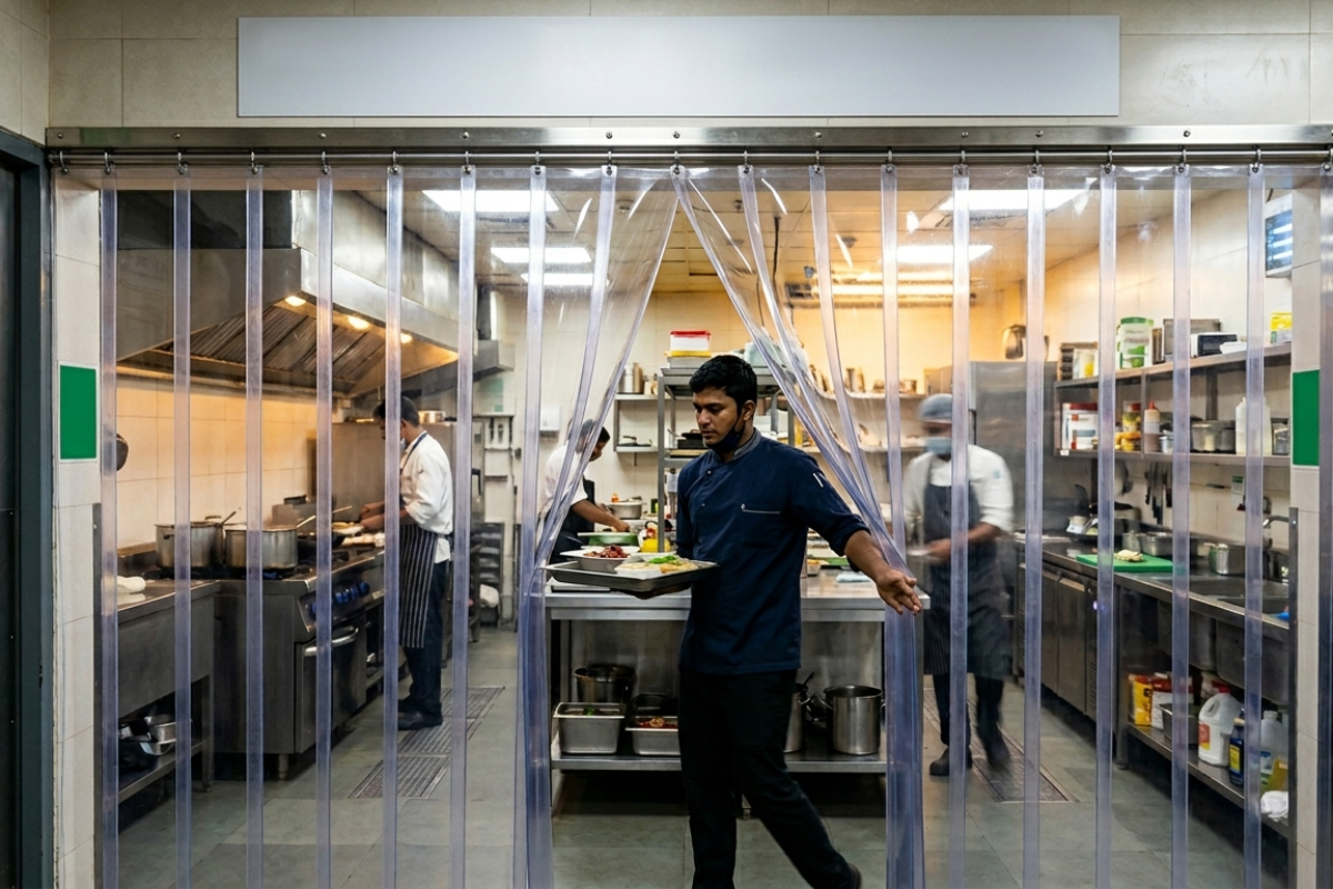 PVC Strip Curtains for Food Processing Industry in Hoskote