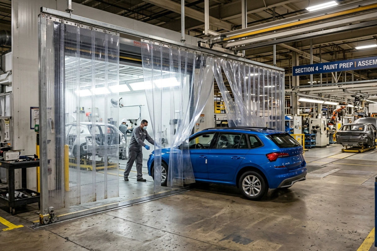 PVC Strip Curtains for Automobile Industry in Hoskote