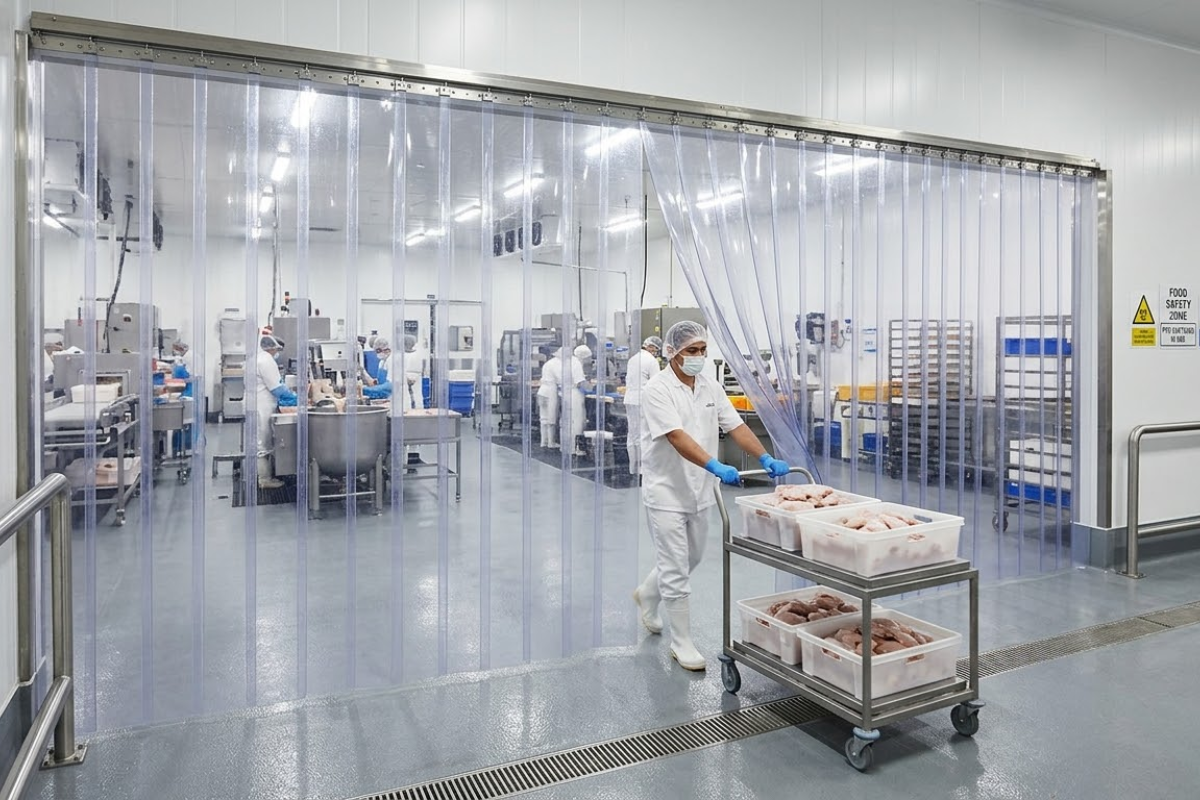 PVC Strip Curtains for Food Processing Industry in Kumbalgodu