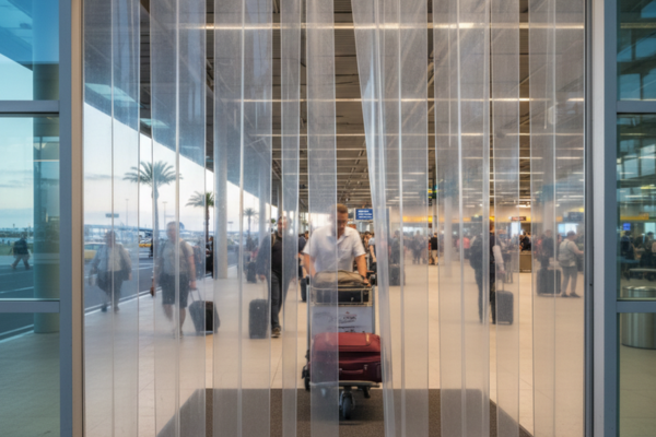 PVC Strip Curtains for Airports