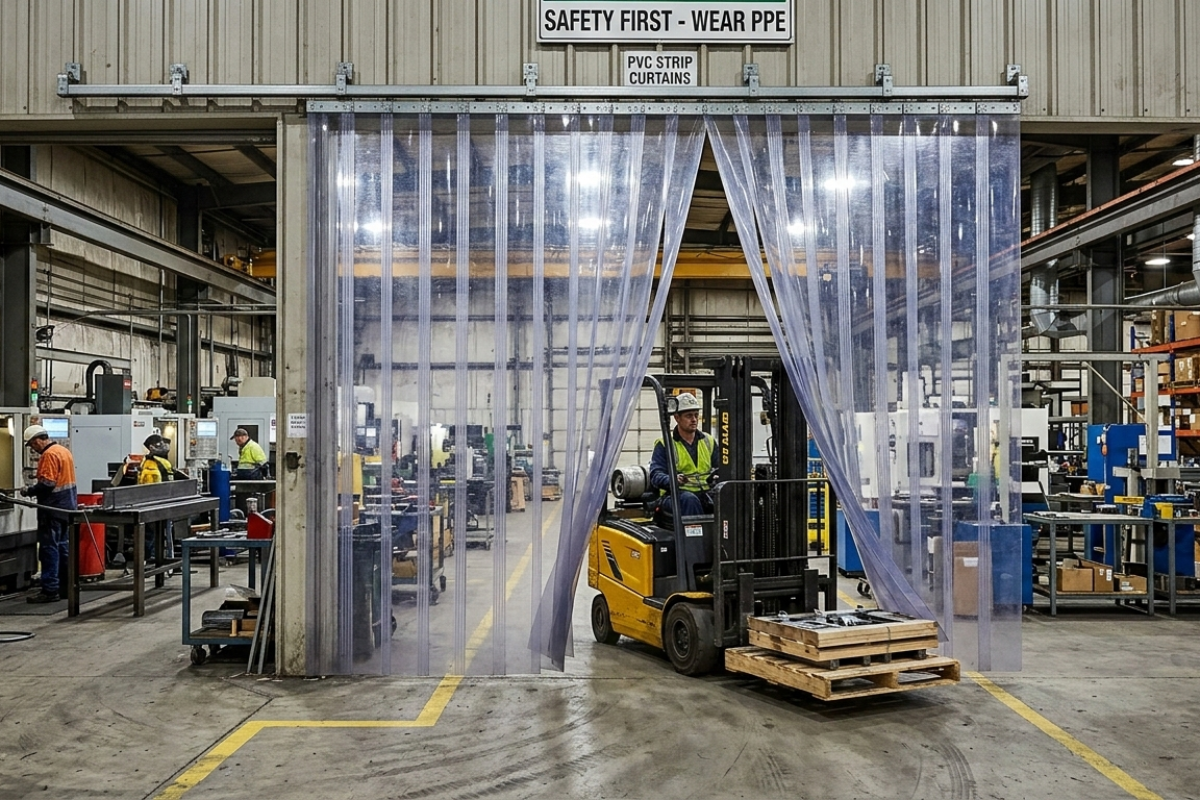 PVC Strip Curtains for Electronics Industry in Doddaballapura Apparel Park
