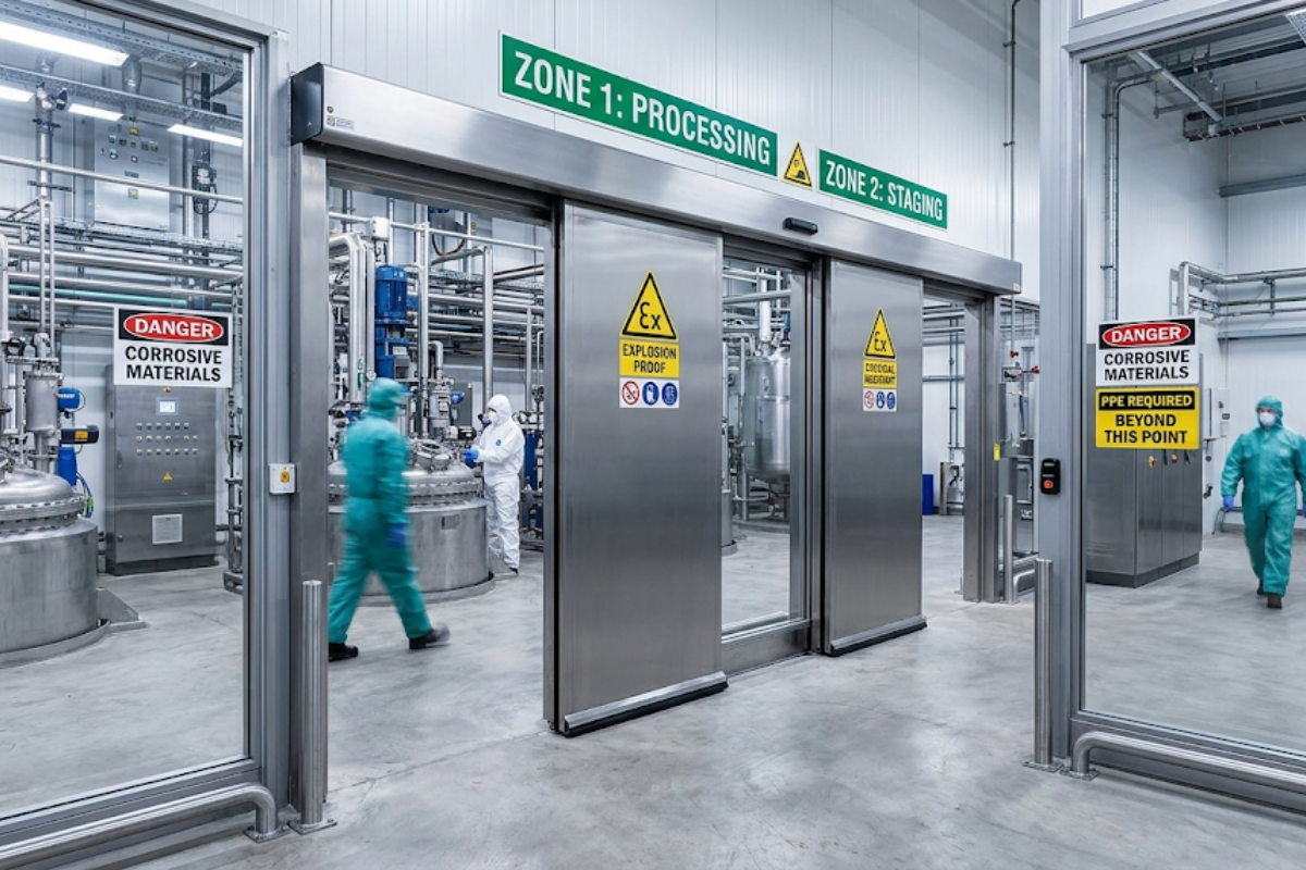 Automatic Sliding Doors for Chemical Industry in Jigani