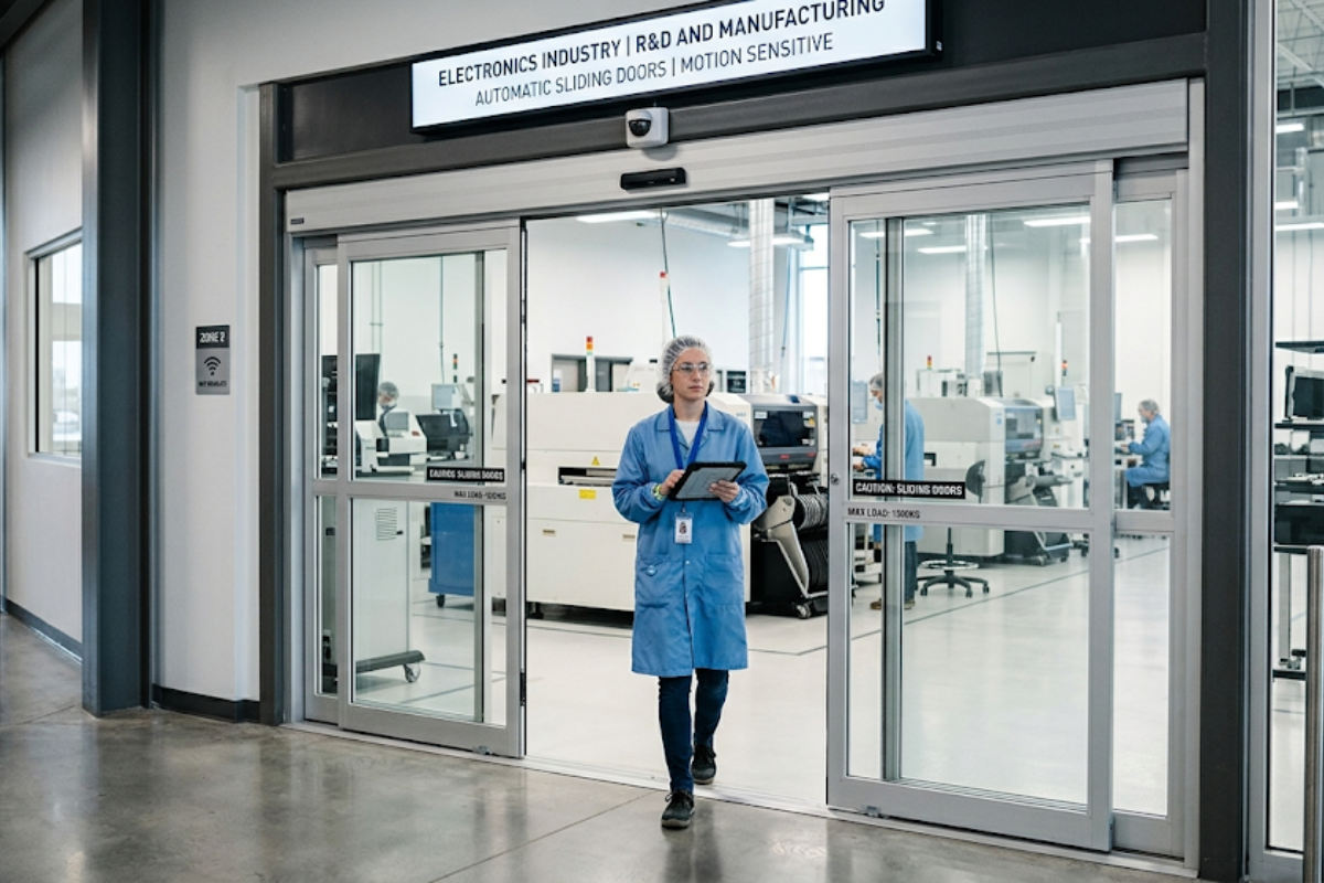 Automatic Sliding Doors for Electronics Industry in Electronic City