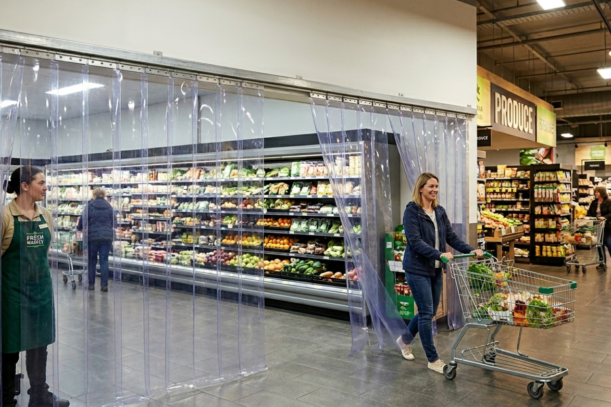 PVC Strip Curtains for Supermarkets in Hoskote