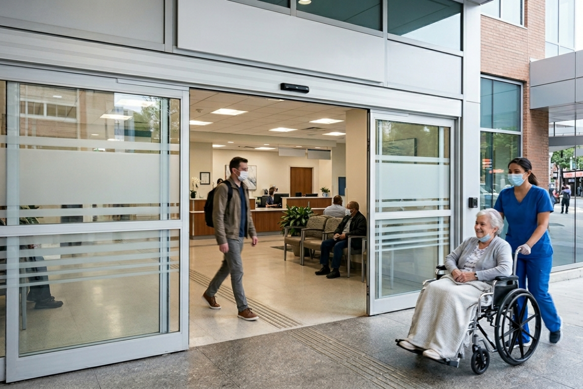 Automatic Sliding Doors for Healthcare Industry in Hoskote