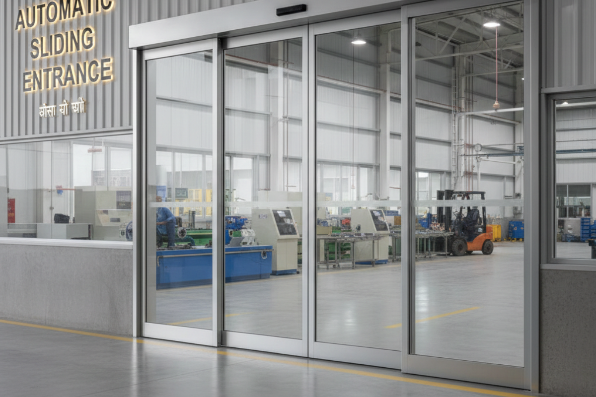 Automatic Sliding Doors for Manufacturing Units in Bangalore