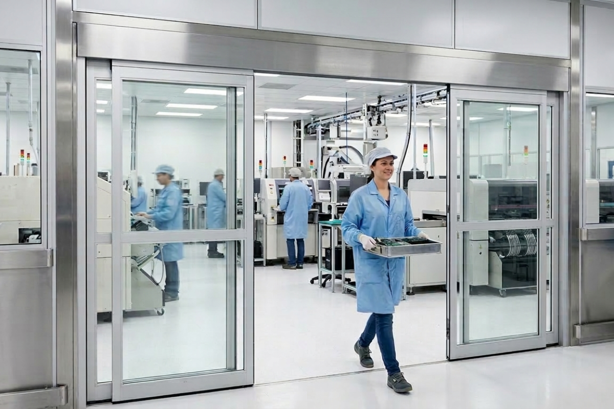 Automatic Sliding Doors for Electronics Industries in Mumbai
