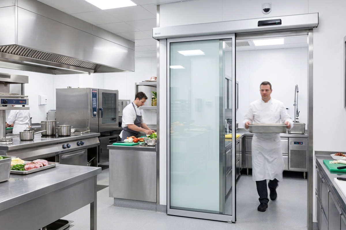 Automatic Sliding Doors for Commercial Kitchens in Peenya