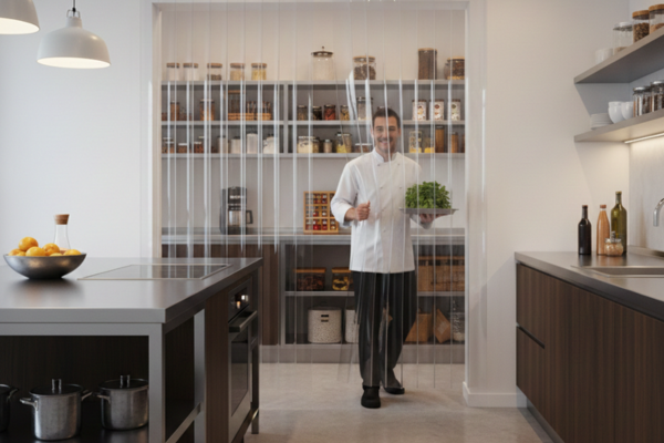 PVC Strip Curtain for Kitchens