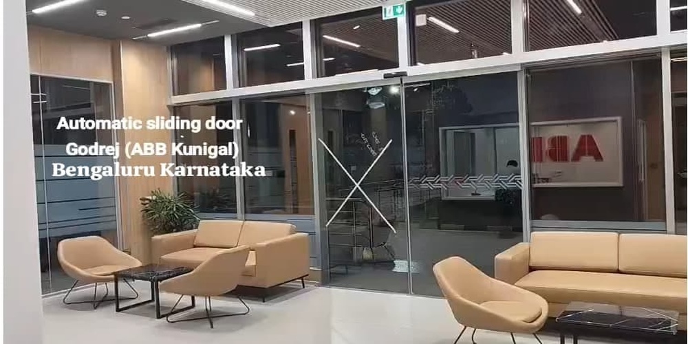 Automatic Sliding Door Installation at Godrej ABB Kunigal, Bengaluru