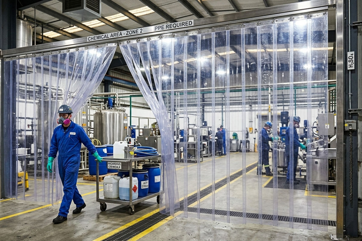 PVC Strip Curtains for Chemical Industry in Hoskote