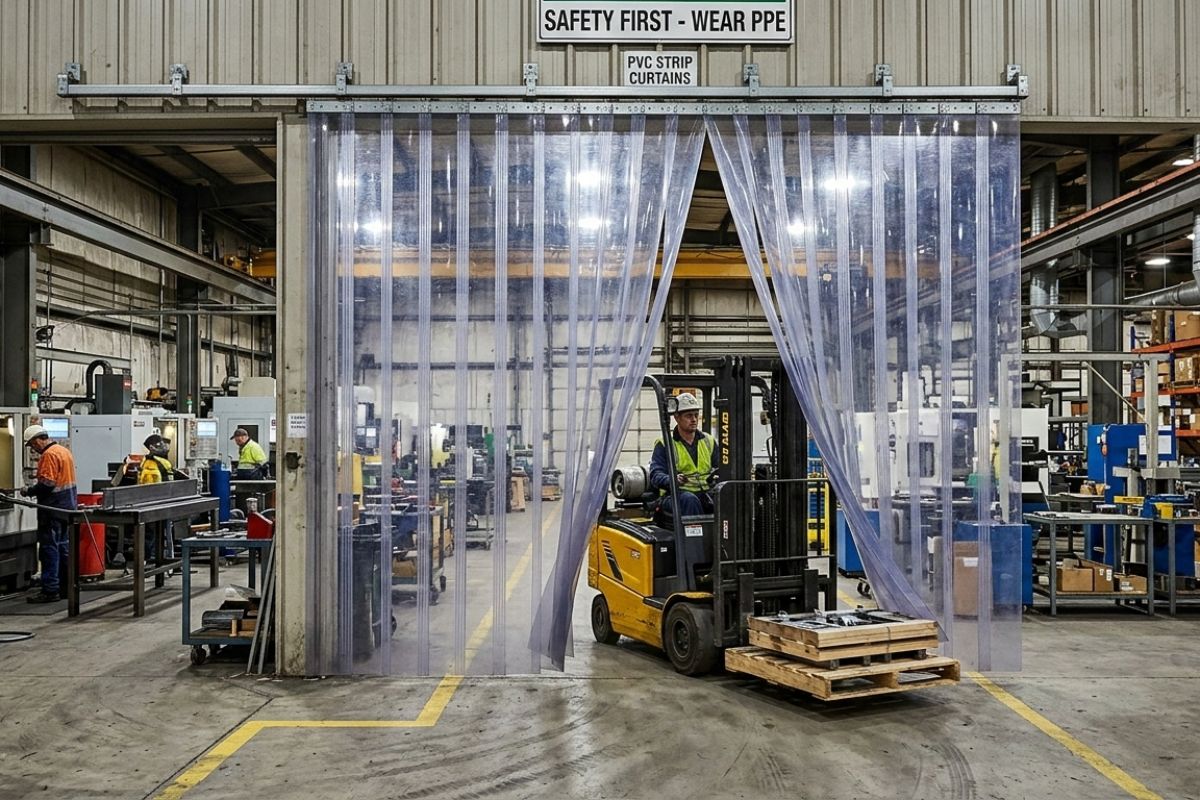 PVC Strip Curtains for Manufacturing Units in Jigani