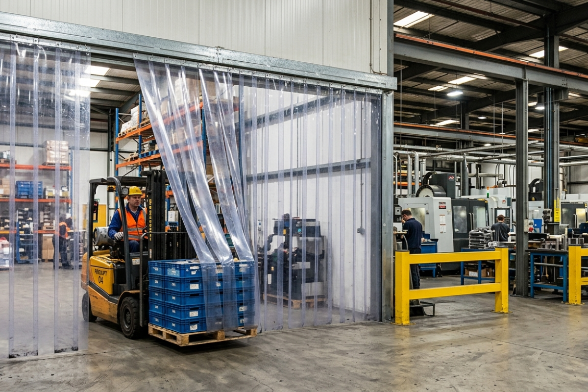 PVC Strip Curtains for Manufacturing Units in Hoskote