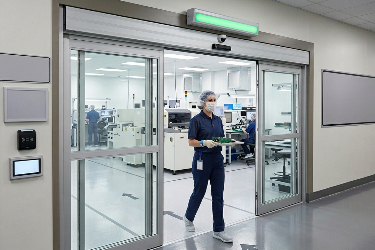 Automatic Sliding Doors for Electronics Industry in Hoskote