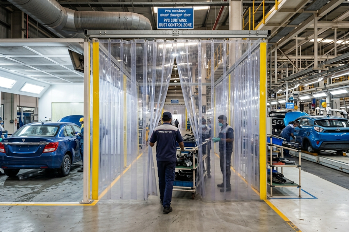 PVC Strip Curtains for Automobile Industry in Jigani